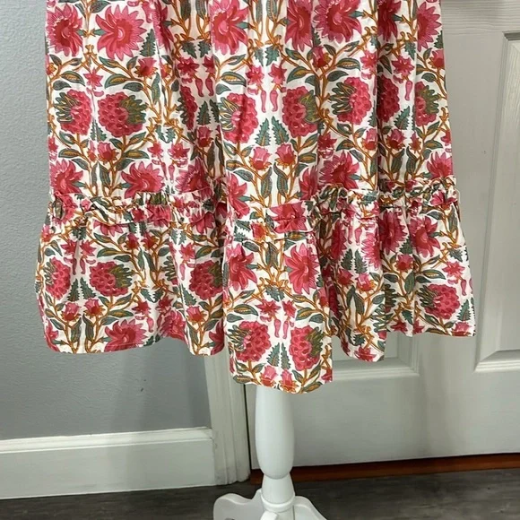 Caroline Constas Strawberry Print Floral Dress Size Medium - Picture 3 of 10